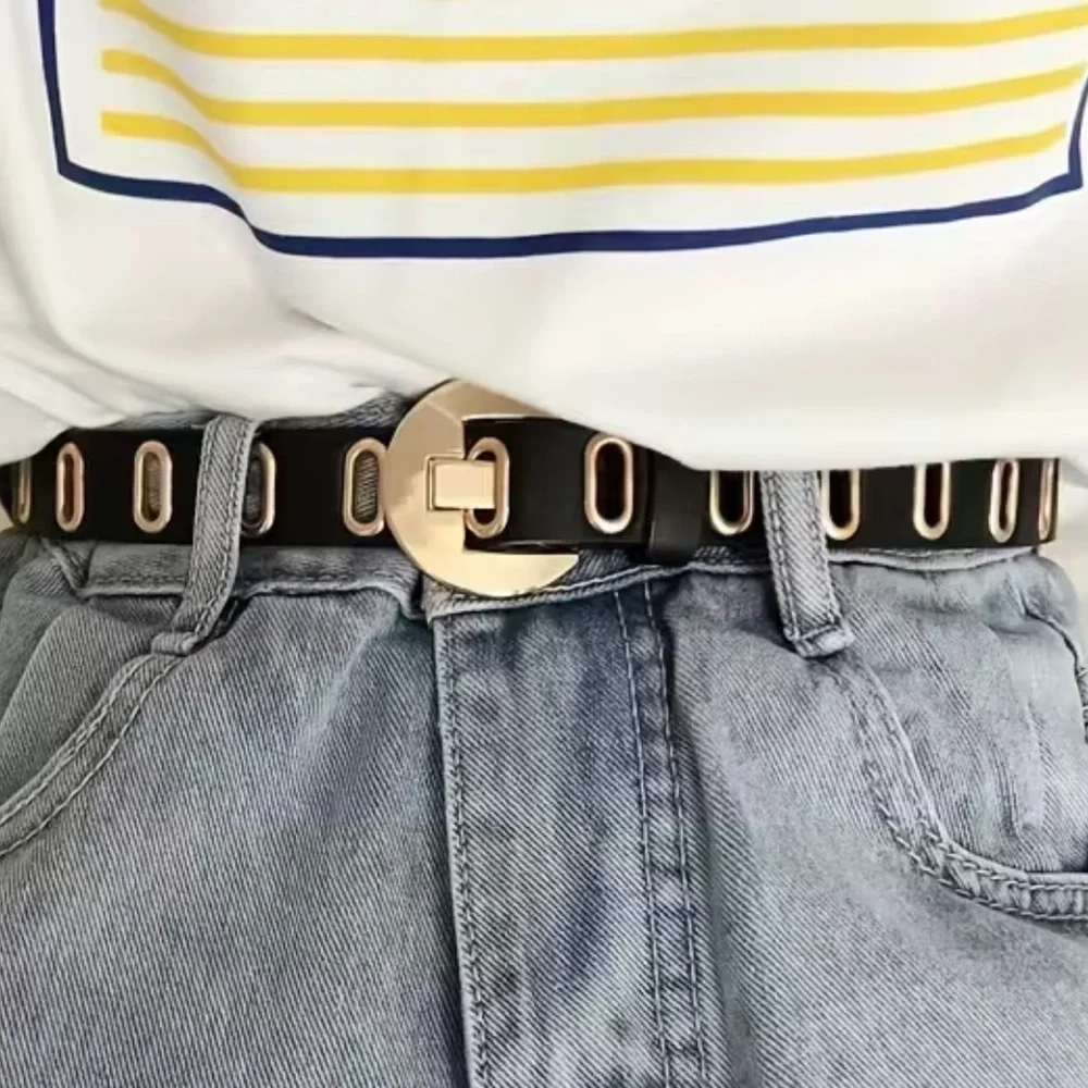 Black and Gold Women's Belt 39” NWT